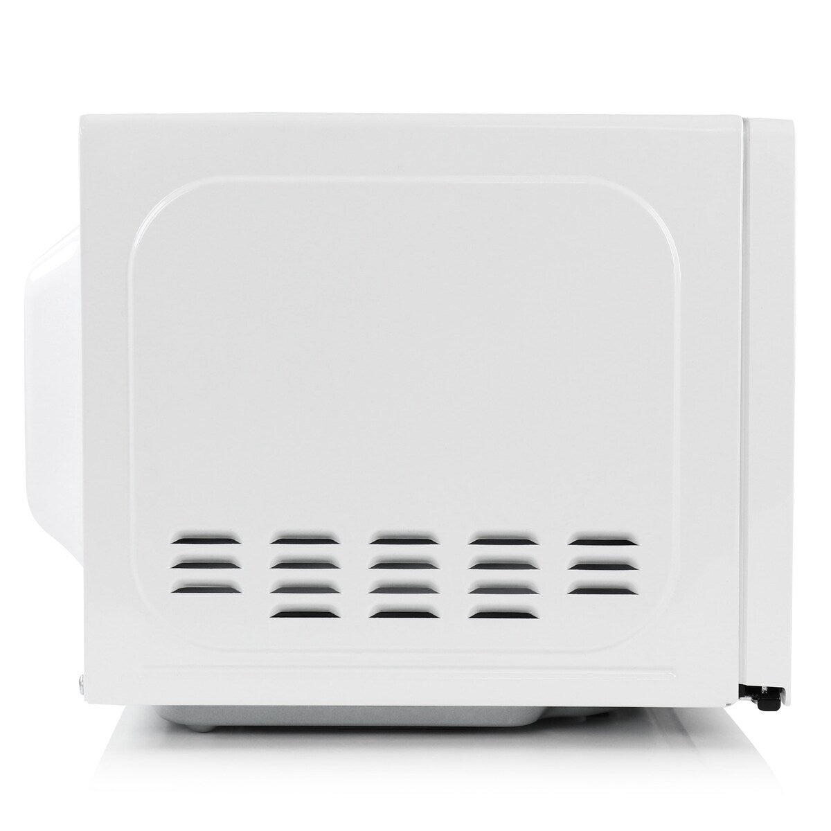 Forno a microonde digitale a LED da 0,7 piedi cubi e 700 watt, colore bianco, con blocco di sicurezza per bambini