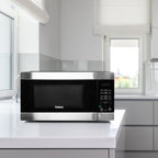 Forno a microonde da banco da 0,9 piedi cubi e 900 W, colore nero, con cottura One Touch Express