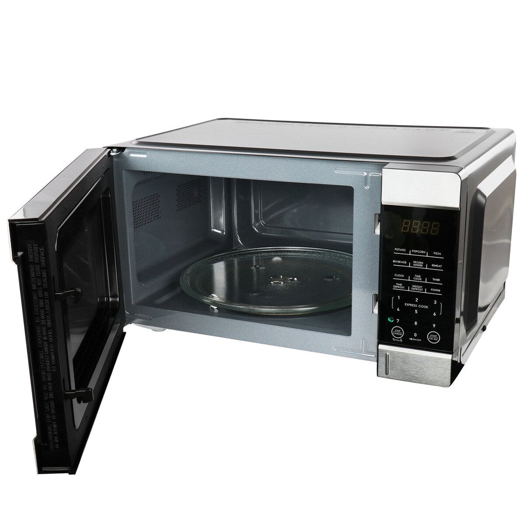 Forno a microonde da banco da 0,9 piedi cubi e 900 W, colore nero, con cottura One Touch Express