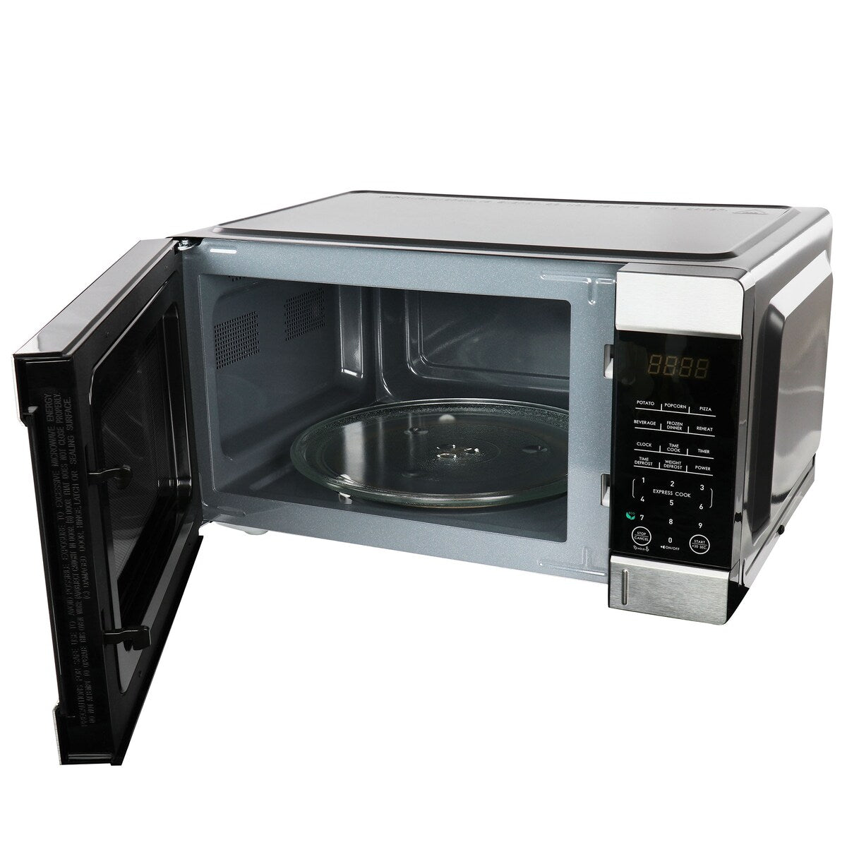 Forno a microonde da banco da 0,9 piedi cubi e 900 W, colore nero, con cottura One Touch Express