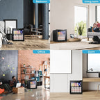 Frigorifero per bevande da 1,3 piedi cubi - Mini frigorifero da 48 lattine e 12 bottiglie con porta in vetro, controllo touch elettronico