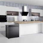 Congelatore a pozzetto da 1,8 piedi cubi con cestello rimovibile, scarico inferiore, termostato a 7 livelli, design indipendente per casa e appartamento