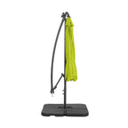 Ombrellone da giardino illuminato a energia solare da 10 piedi con base