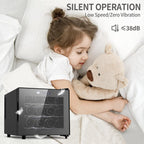 Frigorifero per vino da 12 bottiglie, mini cantinette per vino (13-19 °C), refrigeratore per vino da banco con controllo digitale della temperatura