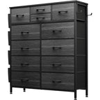 Cassettiera alta in tessuto con 12 cassetti per camera da letto