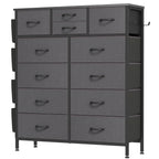 Cassettiera alta in tessuto con 12 cassetti per camera da letto