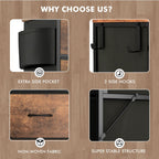 Cassettiera alta in tessuto con 12 cassetti per camera da letto