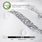 Materasso in memory foam ibrido in gel da 12 pollici in una scatola