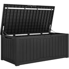 Grande contenitore per ponte in resina resistente all'acqua con serratura da 120-260 galloni