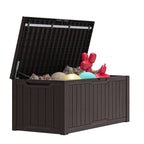 Grande contenitore per ponte in resina resistente all'acqua con serratura da 120-260 galloni