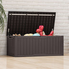 Grande contenitore per ponte in resina resistente all'acqua con serratura da 120-260 galloni