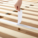 12 Letto a piattaforma classico in legno massello