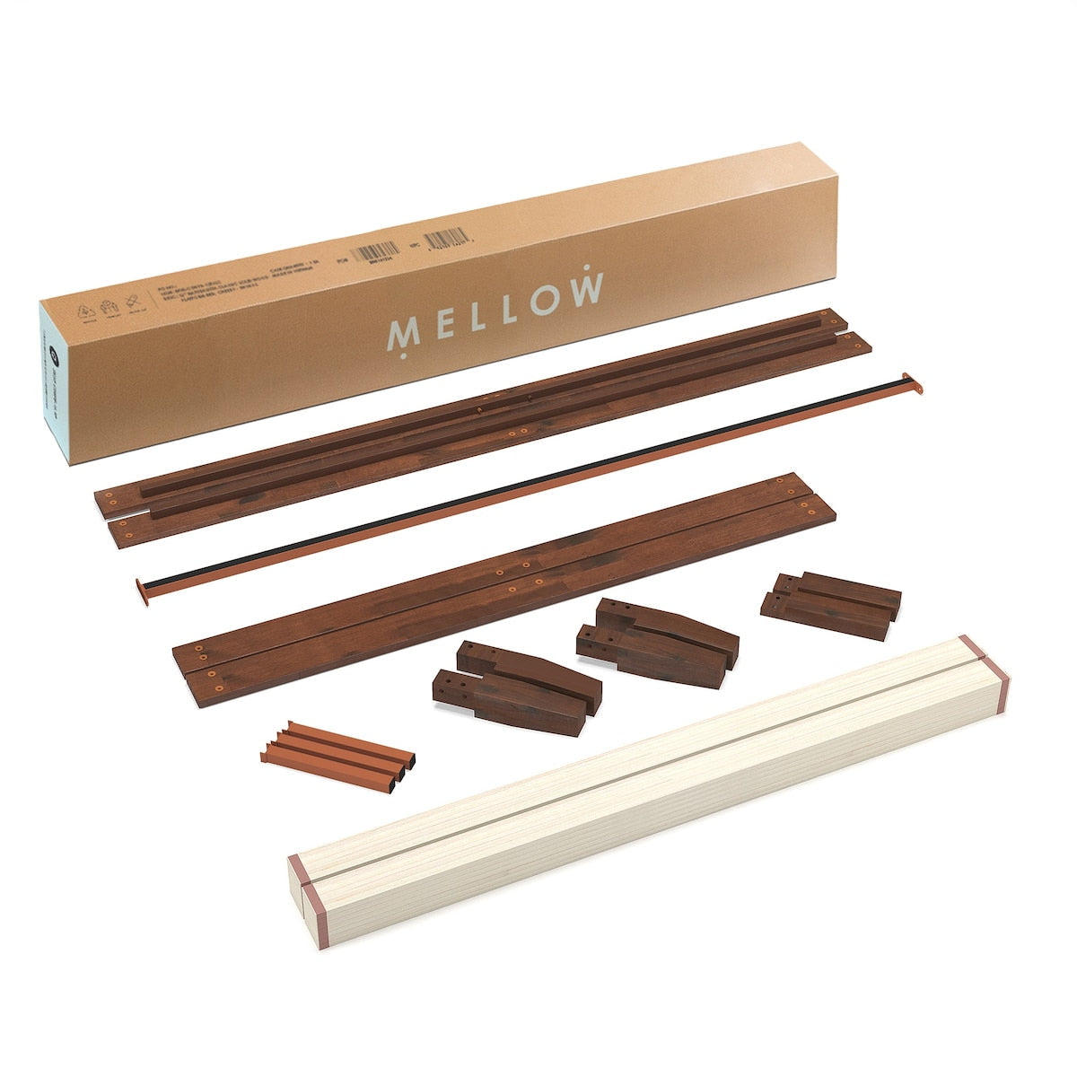 12 Letto a piattaforma classico in legno massello