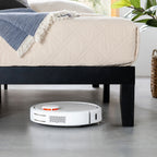 12 Letto a piattaforma classico in legno massello