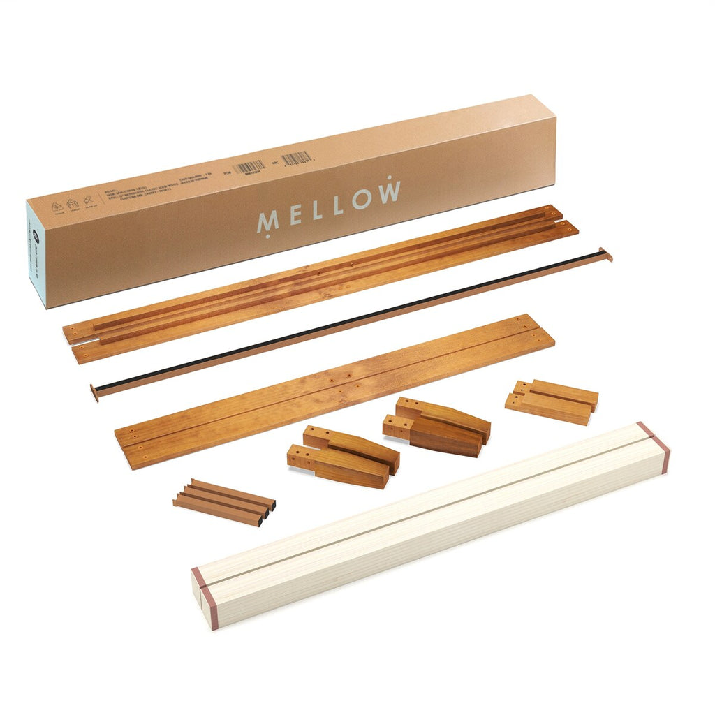 12 Letto a piattaforma classico in legno massello