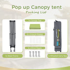 Gazebo da giardino rinforzato con baldacchino pop-up da esterno 13' x 13' con elegante tenda angolare - 13x13 piedi