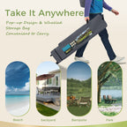 Gazebo da giardino rinforzato con baldacchino pop-up da esterno 13' x 13' con elegante tenda angolare - 13x13 piedi