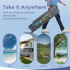 Gazebo da giardino rinforzato con baldacchino pop-up da esterno 13' x 13' con elegante tenda angolare - 13x13 piedi