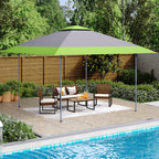 Gazebo da giardino rinforzato con baldacchino pop-up da esterno 13' x 13' con elegante tenda angolare - 13x13 piedi