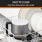 Macchina da caffè programmabile da 14 tazze, caraffa in acciaio inox, 3 intensità di infusione, timer 24 ore, mantenimento in caldo 4 ore