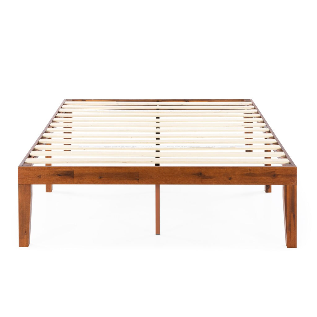 Struttura letto in legno massello classico da 16 pollici in più finiture