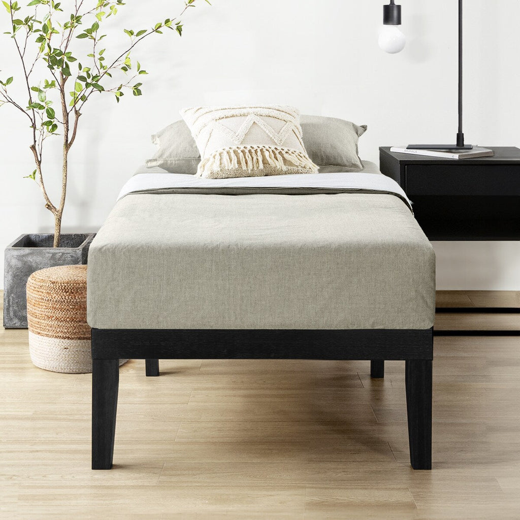 Struttura letto in legno massello classico da 16 pollici in più finiture