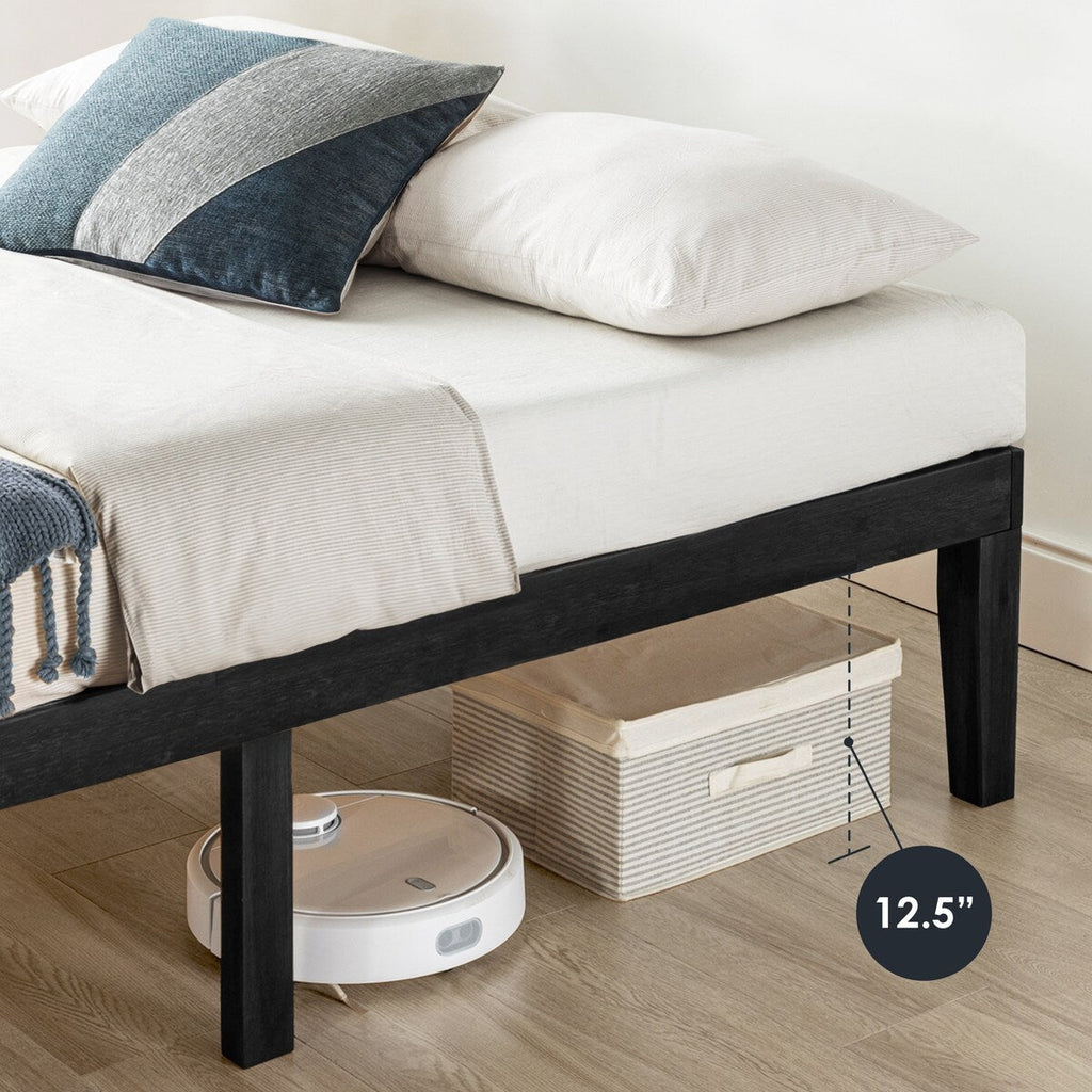 Struttura letto in legno massello classico da 16 pollici in più finiture