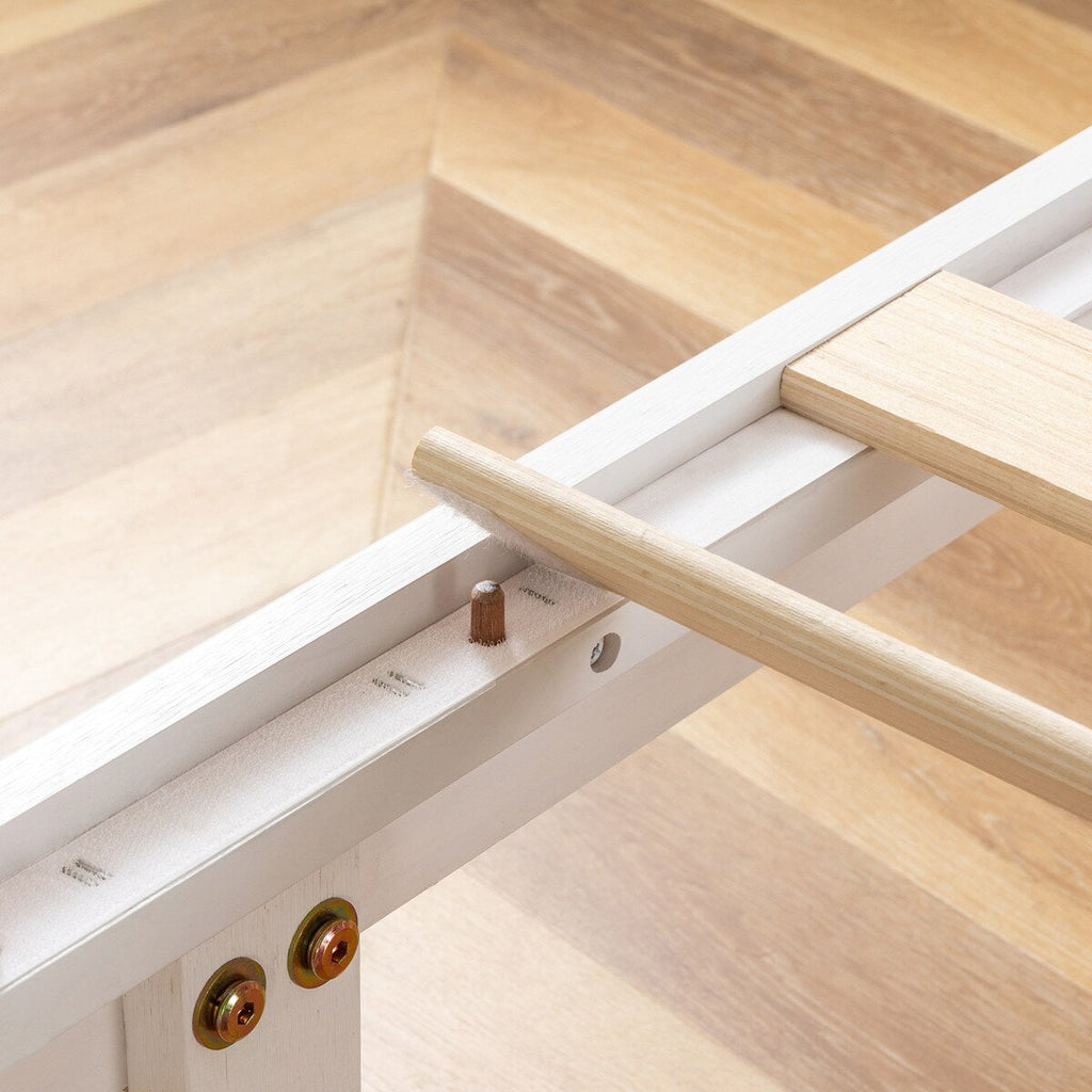 Struttura letto in legno massello classico da 16 pollici in più finiture