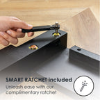 Struttura letto in legno massello classico da 16 pollici in più finiture