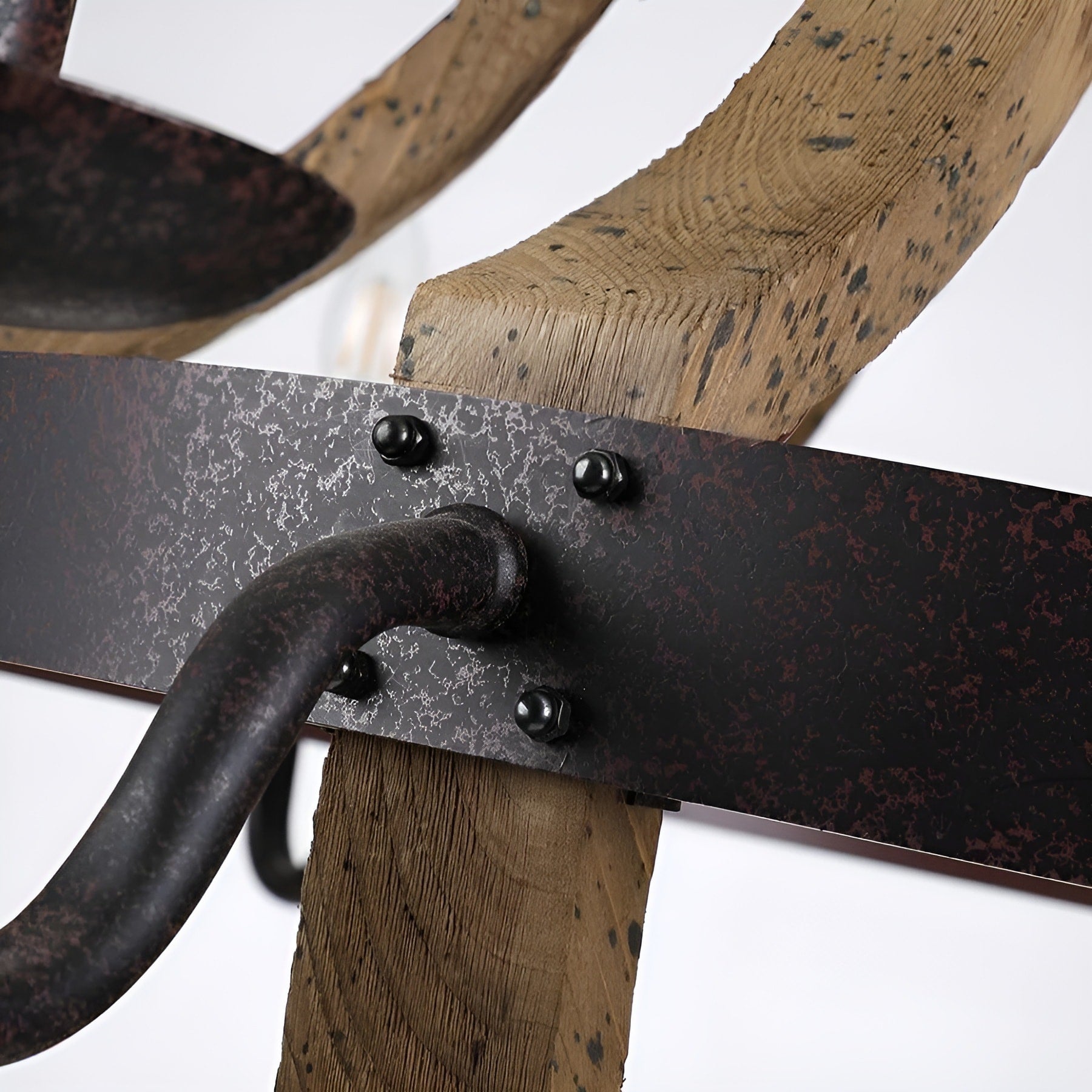 Lampadario a botte di vino a due livelli in stile country francese con 12 luci