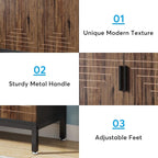 Mobiletto portascarpe moderno con ante per 20 paia di scarpe, portascarpe indipendente a 6 ripiani per ingresso