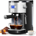 Macchina per caffè espresso da 20 bar con montalatte e lancia vapore, macchina per cappuccino e latte per uso domestico, regalo per gli amanti del caffè