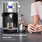 Macchina per caffè espresso da 20 bar con montalatte e lancia vapore, macchina per cappuccino e latte per uso domestico, regalo per gli amanti del caffè