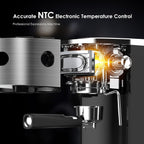 Macchina per caffè espresso da 20 bar con montalatte e lancia vapore, macchina per cappuccino e latte per uso domestico, regalo per gli amanti del caffè