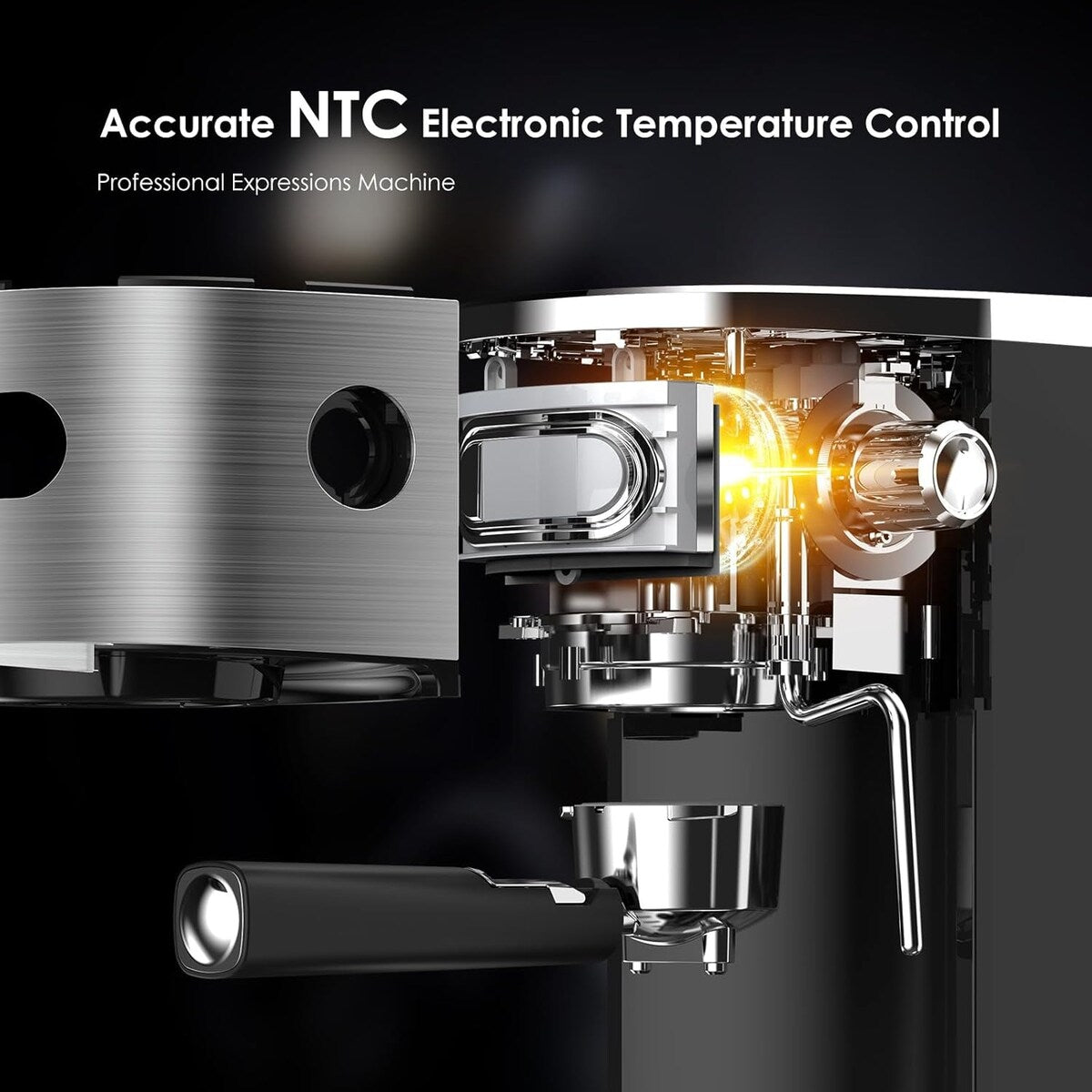 Macchina per caffè espresso da 20 bar con montalatte e lancia vapore, macchina per cappuccino e latte per uso domestico, regalo per gli amanti del caffè