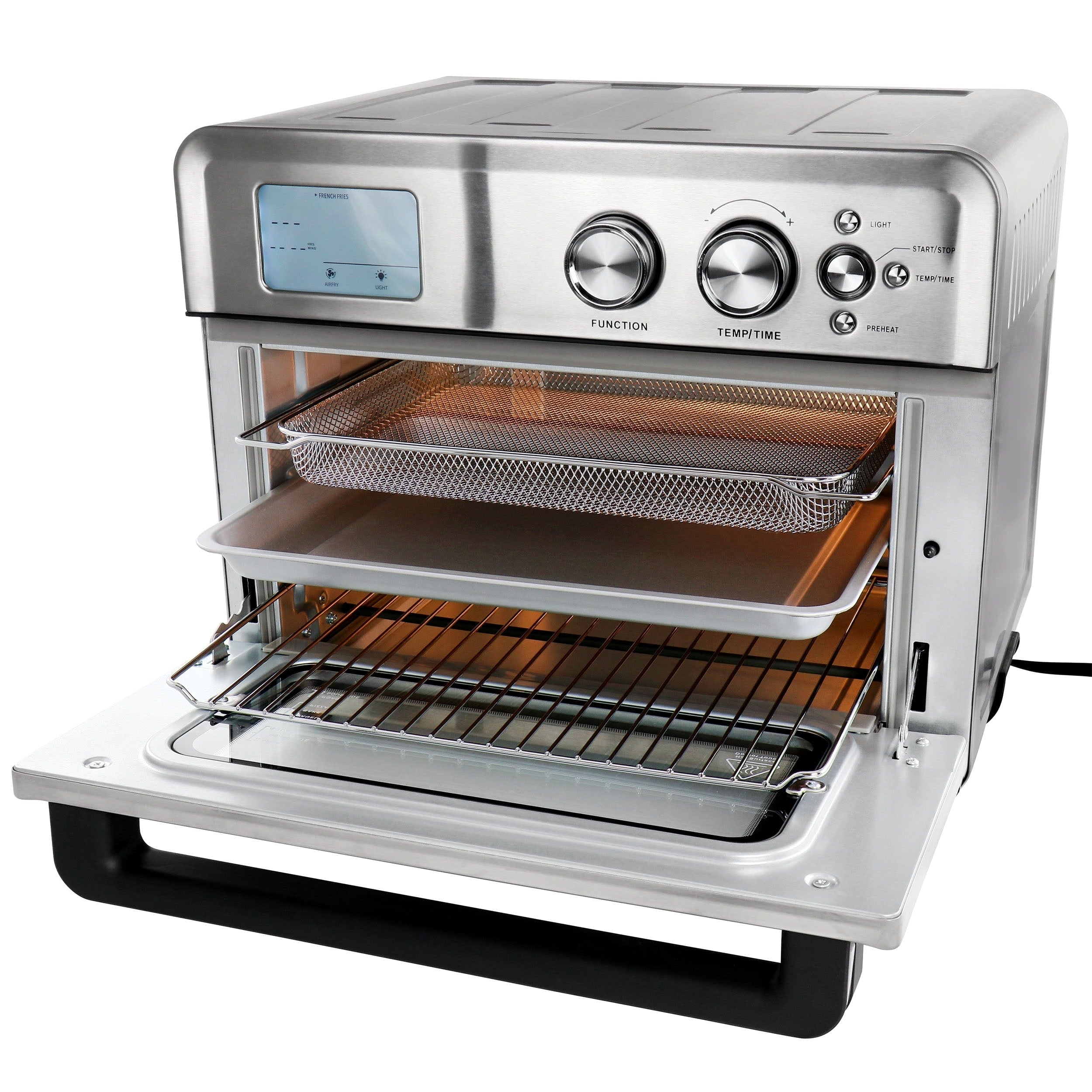 Forno tostapane multifunzione con friggitrice ad aria preimpostata da 21