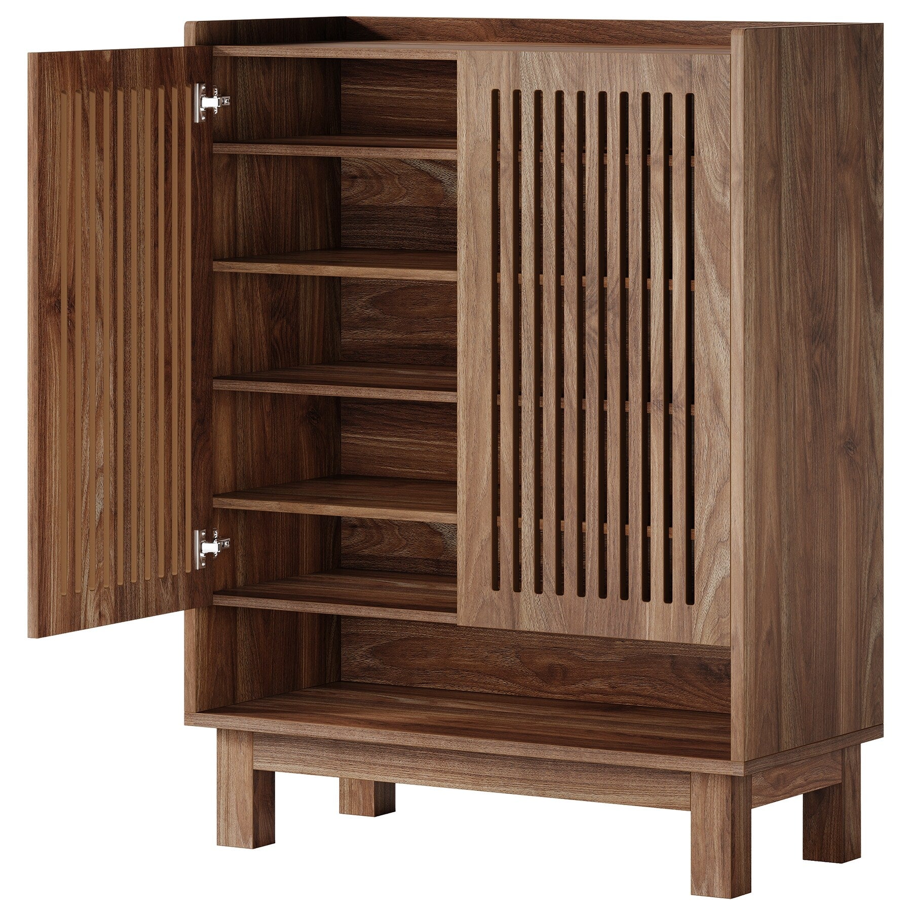 Mobiletto portascarpe con anta per ingresso e soggiorno, per 24 paia di scarpe