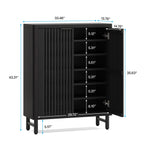 Mobiletto portascarpe con anta per ingresso e soggiorno, per 24 paia di scarpe