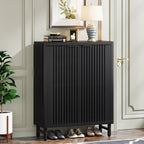 Mobiletto portascarpe con anta per ingresso e soggiorno, per 24 paia di scarpe