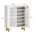 Mobiletto portascarpe con anta per ingresso e soggiorno, per 24 paia di scarpe