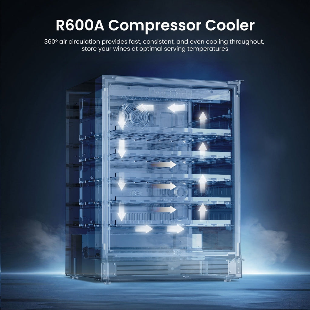 Frigorifero per bevande da 24 pollici, frigorifero per bevande da 140 lattine per bevande gassate, vino e bevande analcoliche - 24 pollici