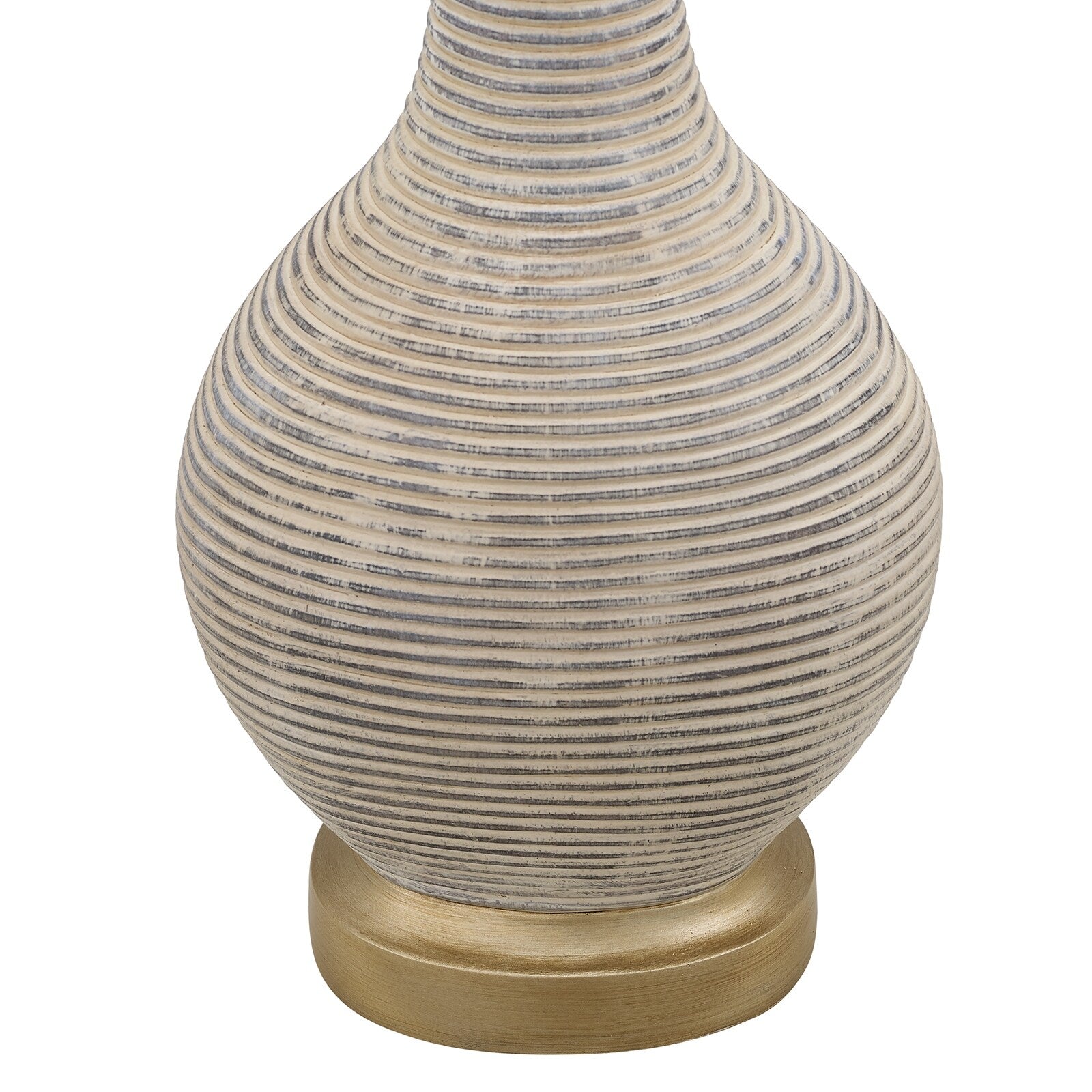 Lampada da tavolo in stile fattoria beige/oro lavato da 24,5 pollici con paralume in lino bianco (set di 2) - 24,5 H
