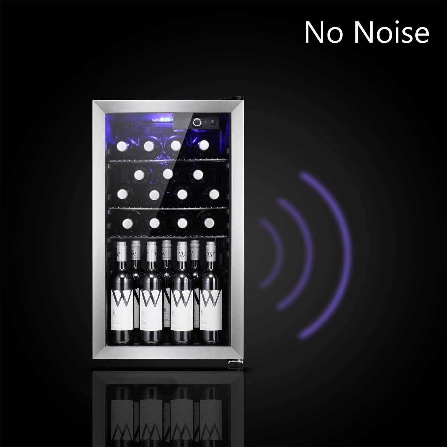 Frigorifero per vino/bevande da 26 bottiglie, mini frigorifero - 17,52*19,29*31,18 pollici