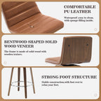 26/29 Sgabelli da bar/bancone girevoli in similpelle, set da 2/3