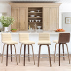 26/29 Sgabelli da bar/bancone girevoli in similpelle, set da 2/3