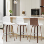 26/29 Sgabelli da bar/bancone girevoli in similpelle, set da 2/3