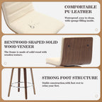 26/29 Sgabelli da bar/bancone girevoli in similpelle, set da 2/3