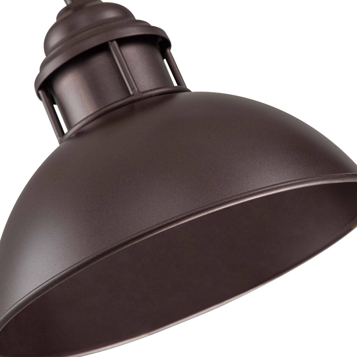 Lampada a sospensione a cupola industriale a 3 luci, in metallo, lineare, per isola da cucina, finitura in bronzo oliato