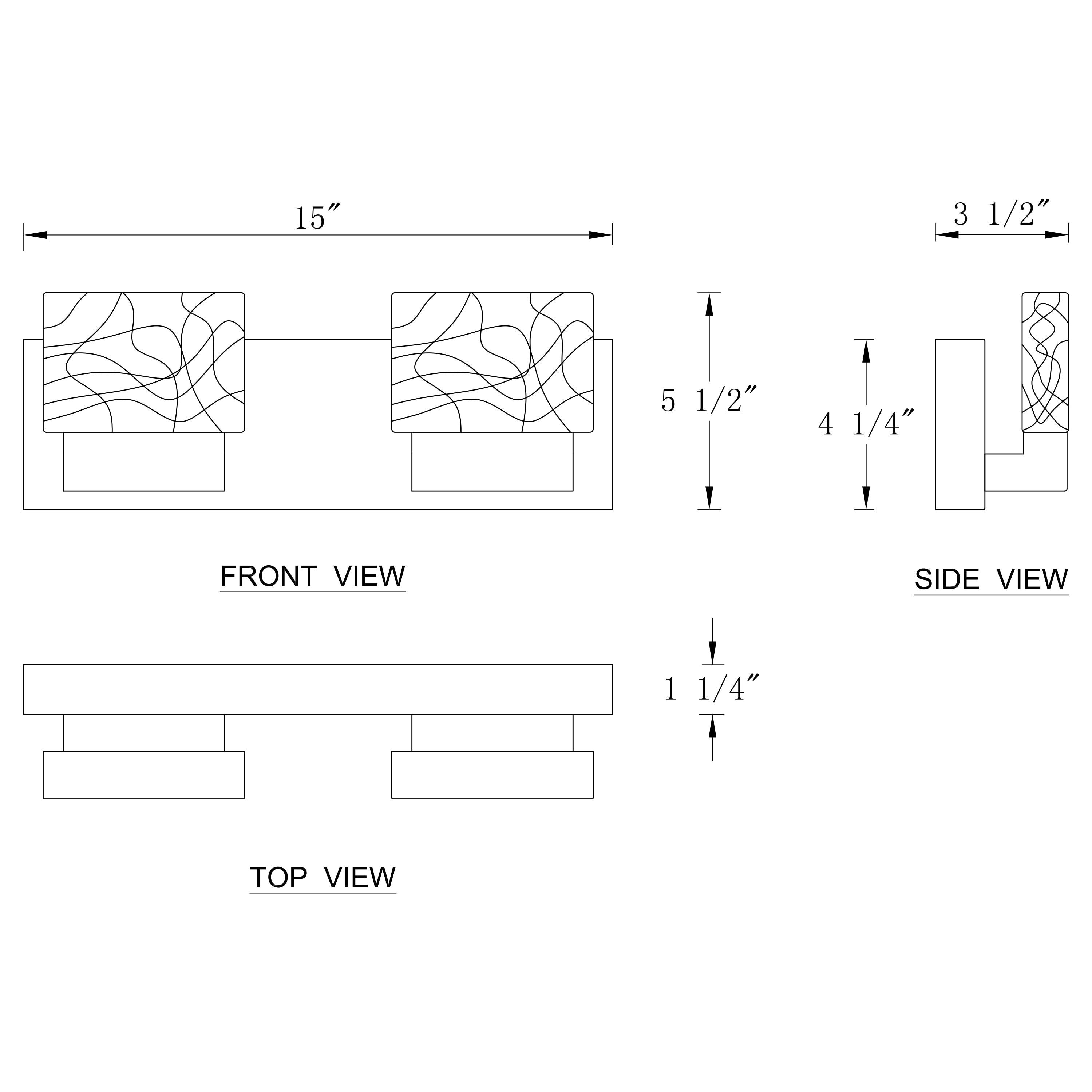 Lampada da toeletta a LED integrata in acciaio inossidabile 3000K Cattleya con paralumi in vetro artistico - Cromata