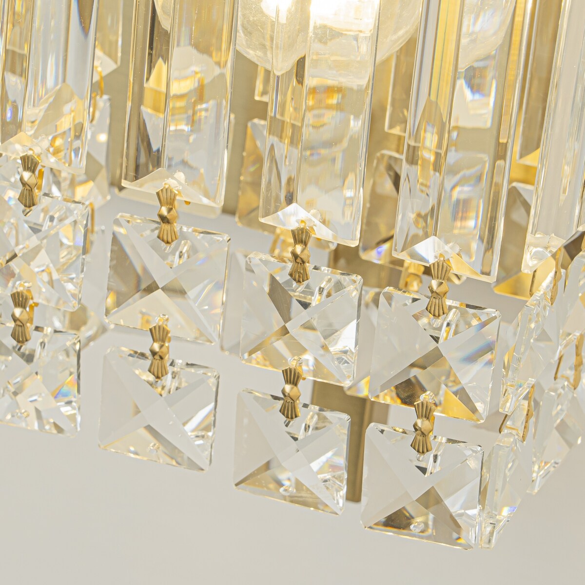 Applique da parete in cristallo per specchio da bagno moderno e glamour a 3 luci